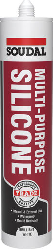 Picture of (DISCONTINUED) Soudal Multi-Purpose Silicone Brilliant White