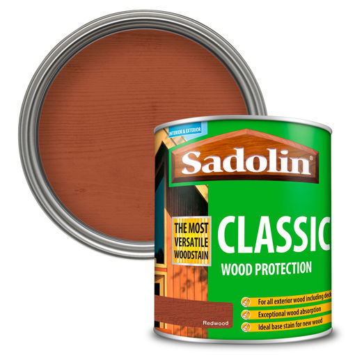 Picture of (DISCONTINUED) Sadolin Classic Woodstain - 1L - Redwood
