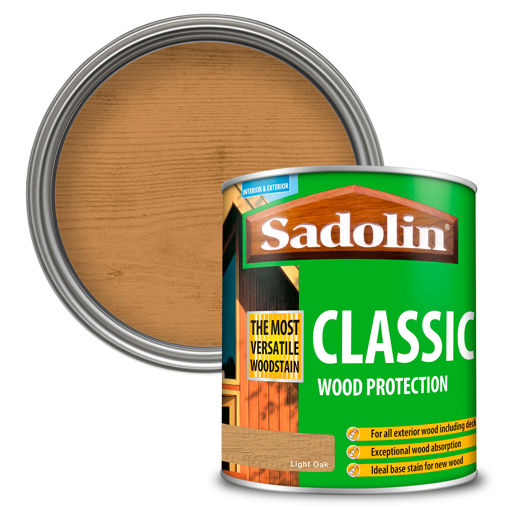Picture of Sadolin Classic Woodstain - 1L - Light Oak