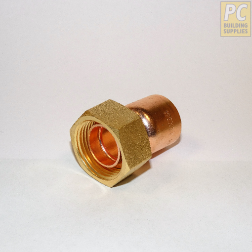 Picture of End Feed Tap Connector Straight 15MM x 1/2"