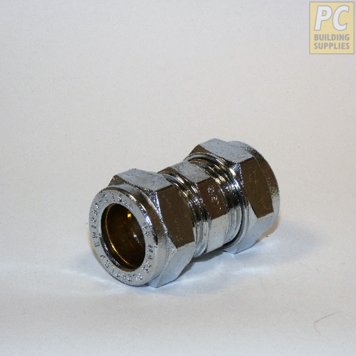 Picture of Compression Coupling Straight Chrome 15MM