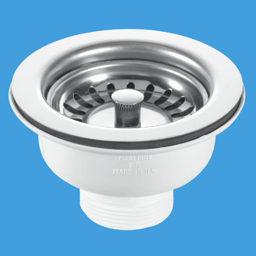 Picture of McAlpine Basket Strainer Waste Chrome Plated BWSTSS