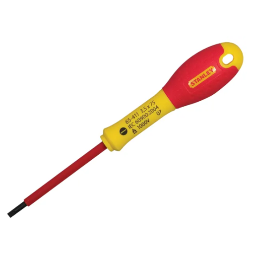 Picture of Stanley FatMax® VDE Insulated Screwdriver Parallel Tip 4.0 x 100MM