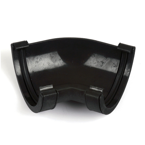 Picture of Brett Martin 112mm Roundstyle Cast Iron Effect 135° Gutter Angle - Classic Black
