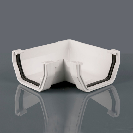 Picture of Brett Martin 114mm Squarestyle 90° Gutter Angle - Arctic White