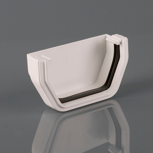 Picture of Brett Martin 114mm Squarestyle External Stopend - Arctic White