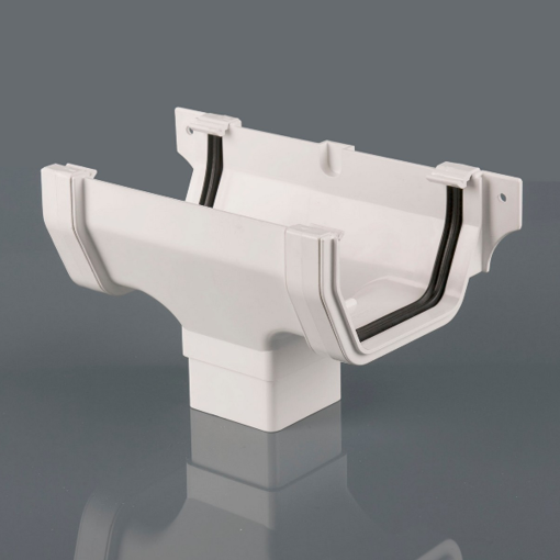 Picture of Brett Martin 114mm Squarestyle Running Outlet - Arctic White