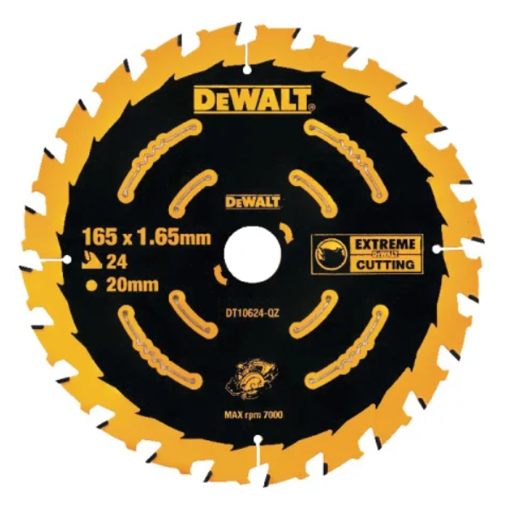 Picture of Dewalt Cordless Extreme Framing Circular Saw Blade 165 x 20mm x 24T