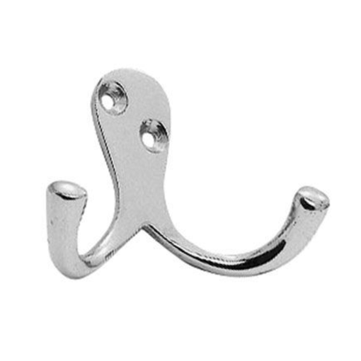 Picture of Carlisle Brass Polished Chrome Victorian Double Robe Hook
