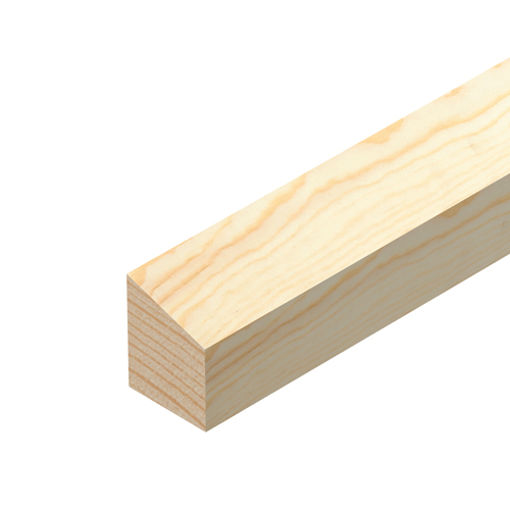Picture of Cheshire Mouldings Pine Wedge 12 x 15MM x 2.4MTR