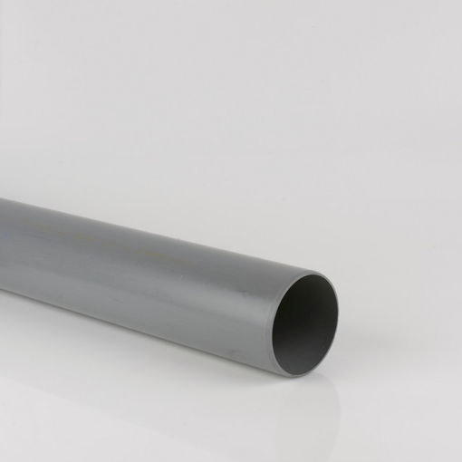 Picture of Brett Martin Soil Pipe 3MTR Plain Ended Grey