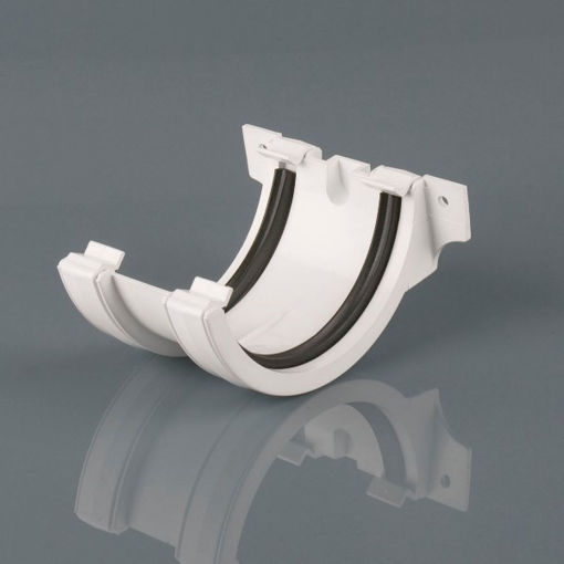 Picture of Brett Martin 112mm Roundstyle Gutter Union Bracket - Arctic White
