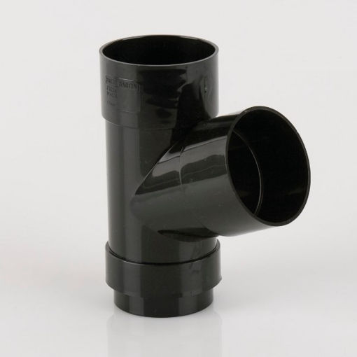 Picture of Brett Martin 68mm Round Downpipe 112½° Branch - Black