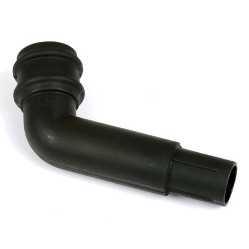 Picture of Brett Martin 68mm Round Cast Iron Effect 112.5° Spigot Bend - Classic Black