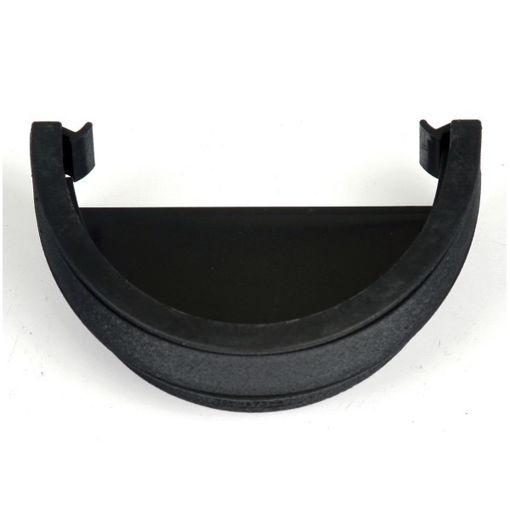 Picture of Brett Martin 115mm Deepstyle Cast Iron Effect External Stopend - Classic Black