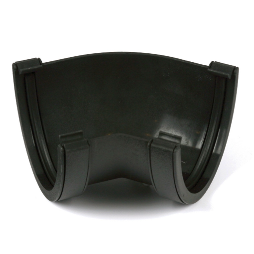 Picture of Brett Martin 115mm Deepstyle Cast Iron Effect 135° Gutter Angle - Classic Black