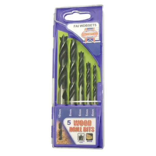 Picture of Lip & Spur Wood Drill Bit Set, 5 Piece 4-10mm