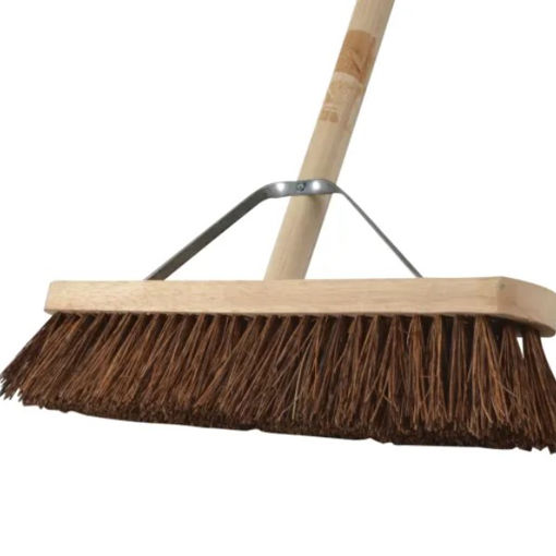 Picture of Stiff Bassine Broom 18in + Handle & Stay