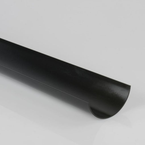 Picture of Brett Martin 112mm x 2m Roundstyle Gutter - Black