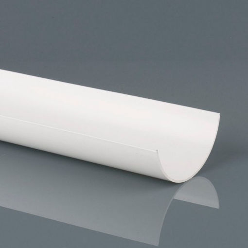Picture of Brett Martin 112mm x 2m Roundstyle Gutter - Arctic White