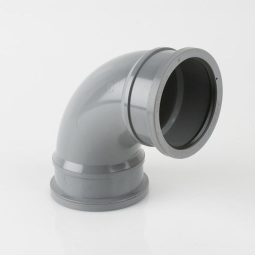 Picture of Brett Martin 110mm x 92.5° Double Socket Bend - Grey