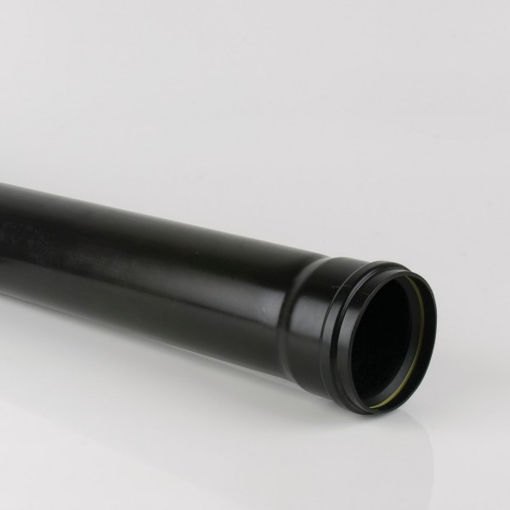 Picture of Brett Martin 110mm x 3m Single Socket Downpipe - Black