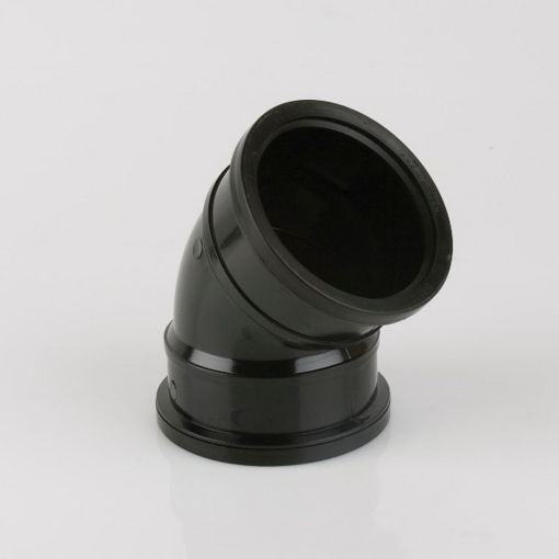 Picture of Brett Martin 110mm x 135° Double Socket Bend - Black