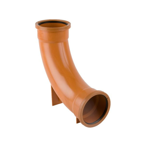 Picture of Brett Martin 110mm x 87½° D/S Rest Bend (Long Radius) - Terracotta