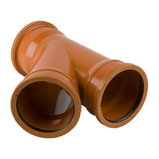 Picture of Brett Martin 110mm x 45° Triple Socket Branch - Terracotta