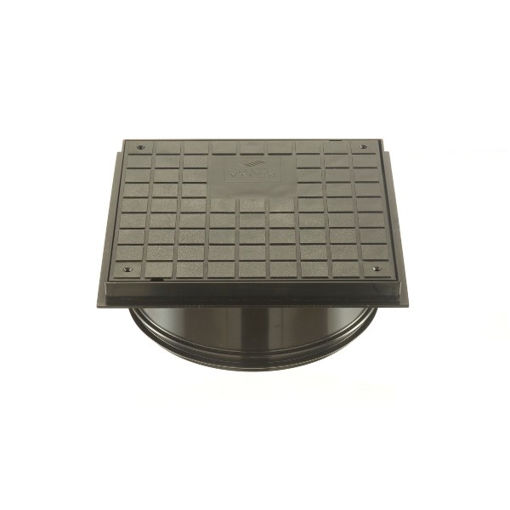 Picture of Brett Martin 315mm Dia. Shallow Access Chamber Sealed Lid (Driveway) 35kN* - Black