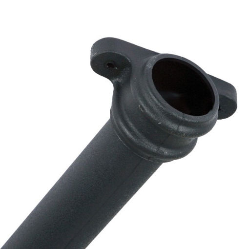 Picture of Brett Martin 68mm Round Cast Iron Effect Socketed Pipe with Lugs x 1.8m - Classic Black