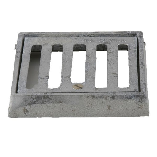 Picture of Brett Martin Heavy Duty Hinged Gully Grating 450mm x 450mm - Silver