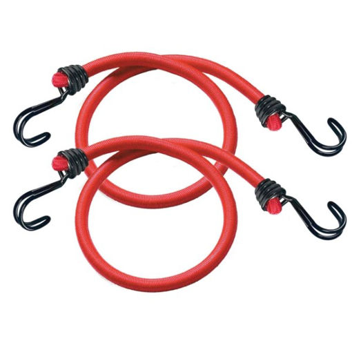 Picture of Twin Wire Bungee Cord 60cm Red 2 Piece