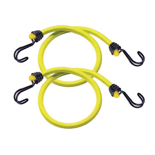 Picture of Twin Wire Bungee Cord 100cm Yellow 2 Piece