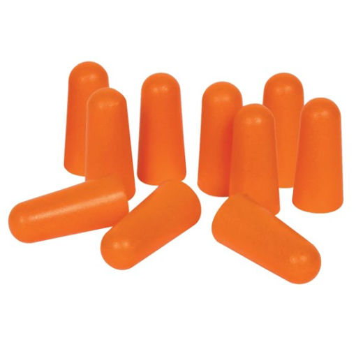 Picture of Tapered Disposable Earplugs SNR 33 dB (5 Pairs)