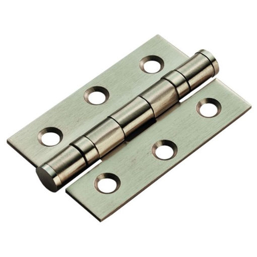 Picture of Carlisle Brass Ball Bearing Hinge Non Grade Satin Nickel Plated 76mm x 51mm x 2mm