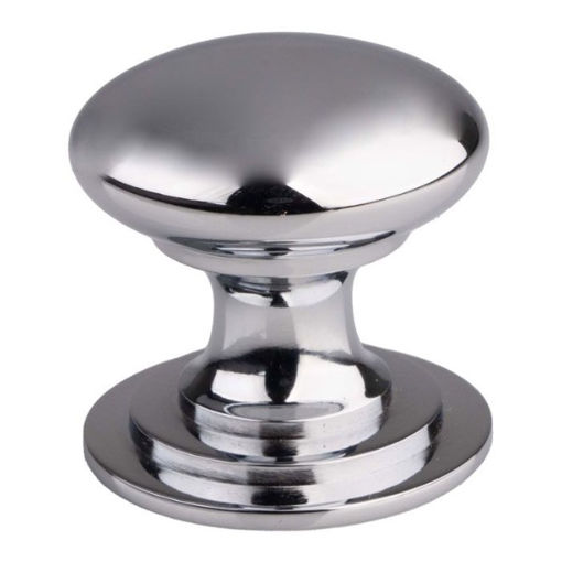 Picture of Carlisle Brass Polished Chrome Victorian Cupboard Knob 32mm