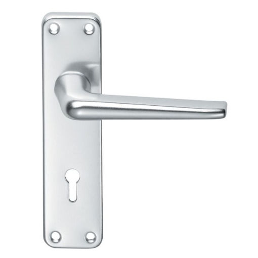 Picture of Carlisle Brass Aluminium Euro Profile Lever On Lock Backplate