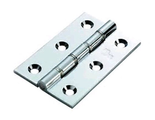 Picture of Carlisle Brass Satin Chrome Double Stainless Steel Washered Brass Butt Hinge 102mm