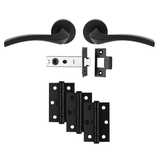 Picture of Carlisle Brass Matt Black Sines Latch Pack