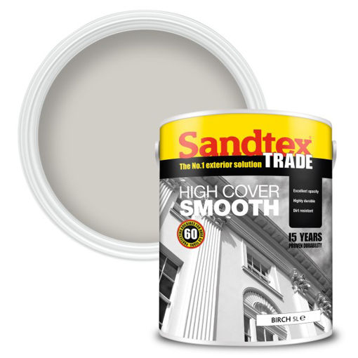 Picture of Sandtex Trade High Cover Smooth Masonry Paint  - 5L - Birch