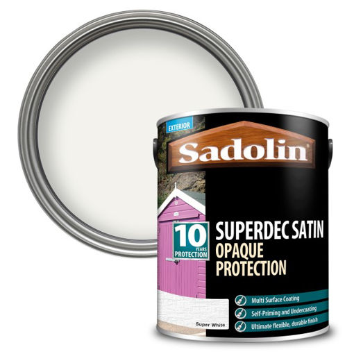 Picture of Sadolin Superdec Satin - 5L - Super White