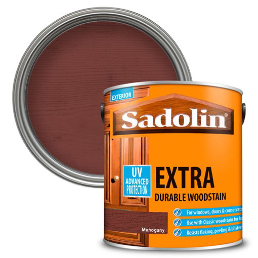 Picture of Sadolin Extra Durable Woodstain - 2.5L - Mahogany