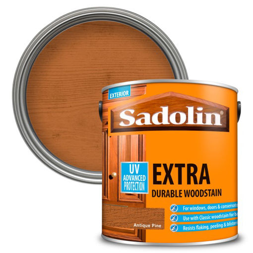 Picture of Sadolin Extra Durable Woodstain - 2.5L - Antique Pine