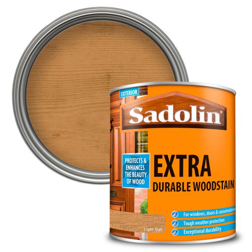 Picture of Sadolin Extra Durable Woodstain - 1L - Light Oak