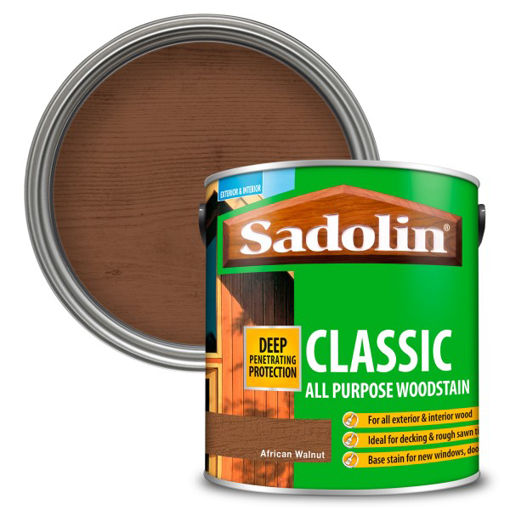 Picture of (DISCONTINUED) Sadolin Classic Woodstain - 2.5L - African Walnut