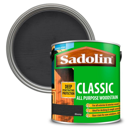 Picture of Sadolin Classic Woodstain - 2.5L - Ebony