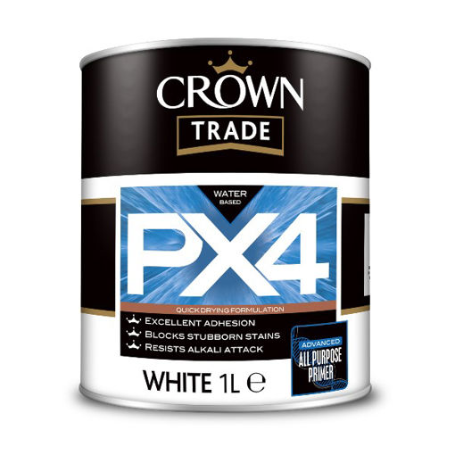 Picture of Crown Trade PX4 All Purpose Primer - 1L - White