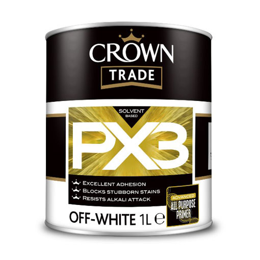 Picture of Crown Trade PX3 All Purpose Primer - 1L - Off White