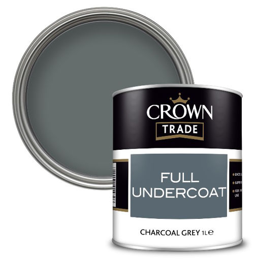 Picture of Crown Trade Full Undercoat - 1L - Charcoal Grey